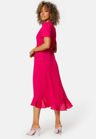 Short Sleeve Wrap Dress