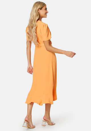 Short Sleeve Wrap Dress