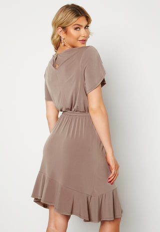 Tulip Sleeve Belted Dress