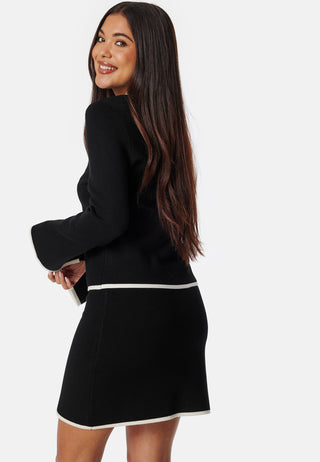 Josefin Contrast Zip Knit Jacket