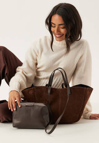 Nola Suede Handbag