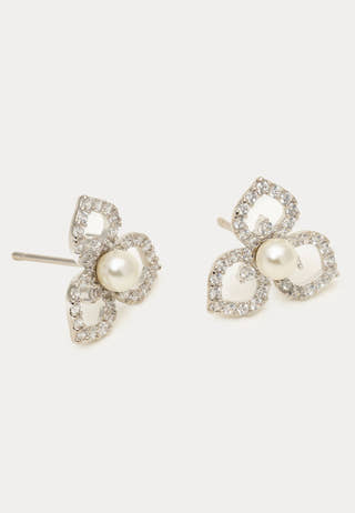 Elise Earrings - Ivory Pearl