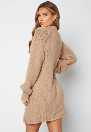 Chunky knitted sweater dress