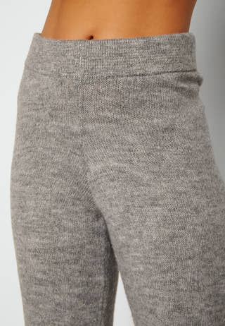Knitted wide leg pants
