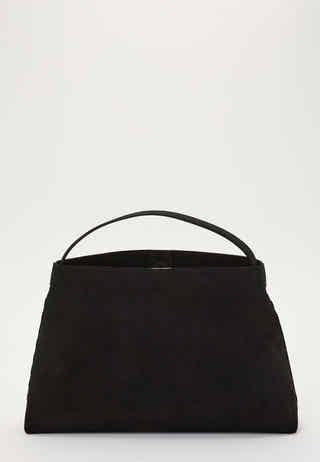 Suede Knot Shoulder Bag