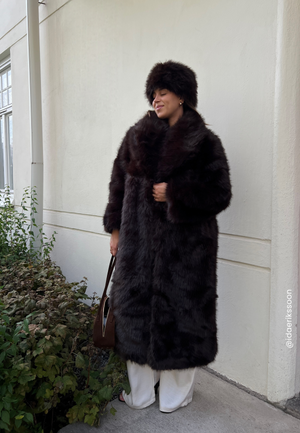 Long Faux Fur Coat