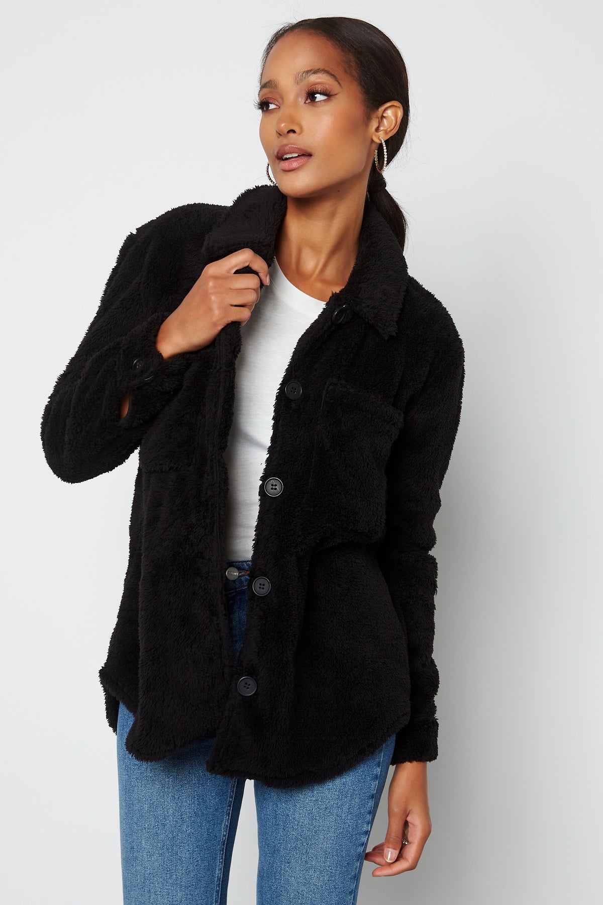 Bubbleroom – Suzzi L/S Jacket – campaign-outlet – Black
