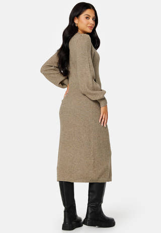 Amelia L/S Knit Wrap Dress