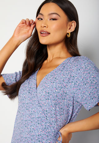 Ema Elise L/S Long Wrap Dress