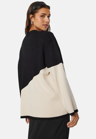 Objester Block L/S Knit Pullover