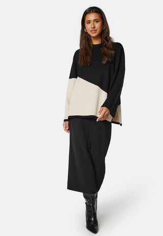 Objester Block L/S Knit Pullover