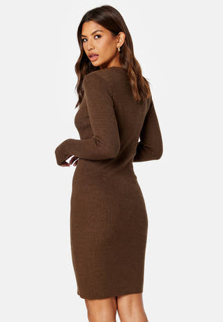 Fae Thess L/S Rib Knit Dress