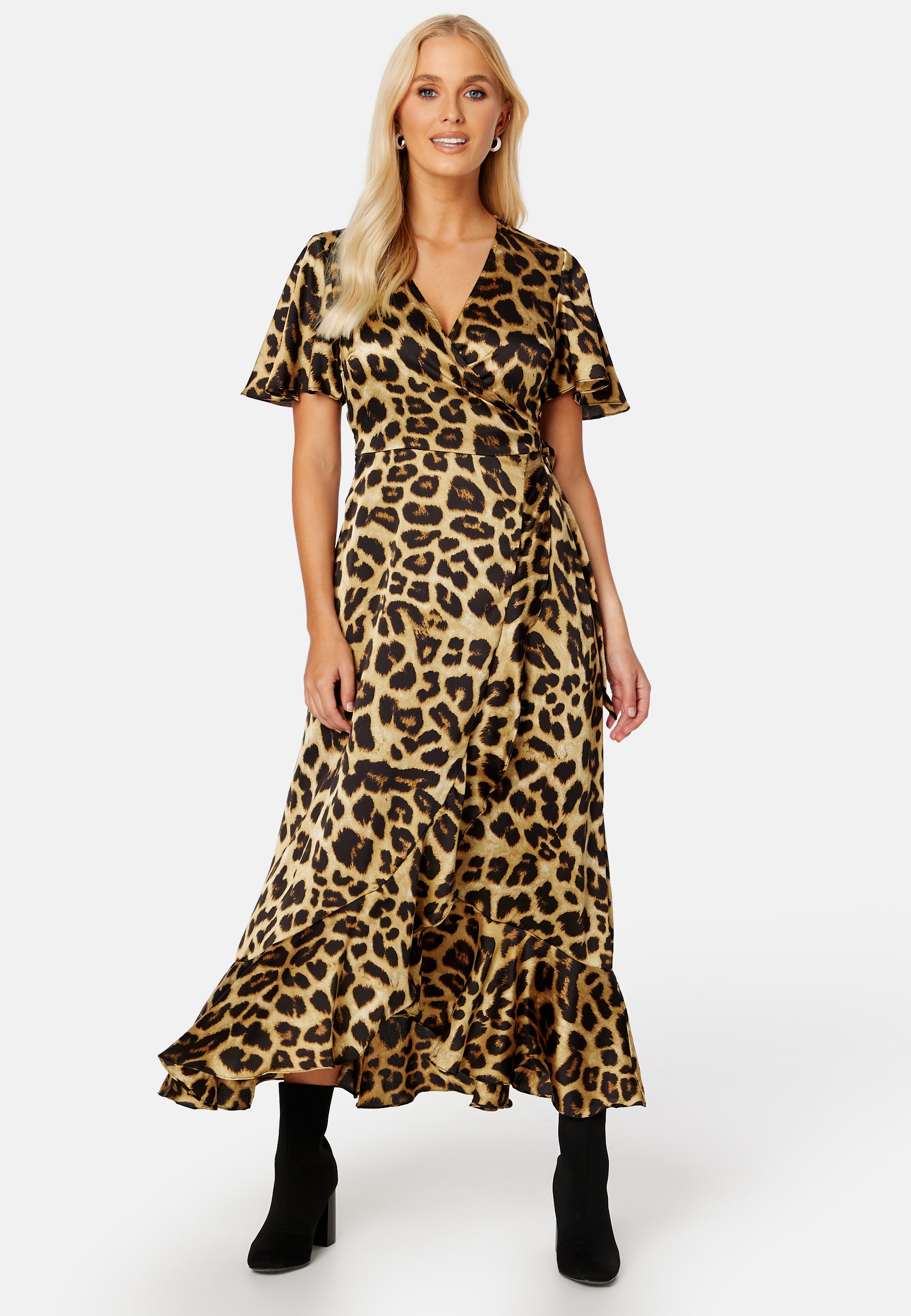 Object collectors item – Green Papaya Wrap Dress – campaign-outlet – Beige  / Black