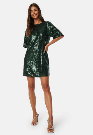 Karina 2/4 Sequin Short Dress