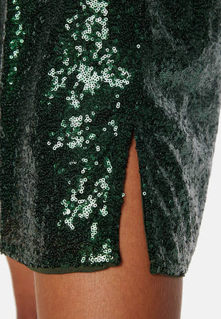 Karina 2/4 Sequin Short Dress