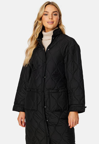 Line Long Quilted Jacket