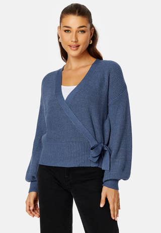 Malena L/S Wrap Cardigan