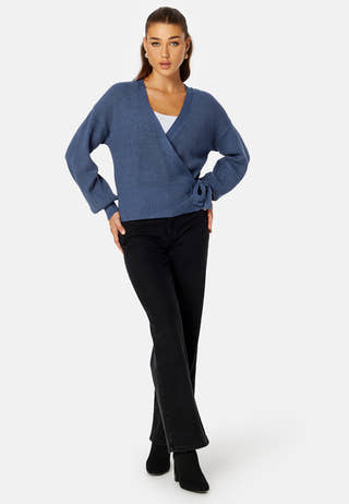 Malena L/S Wrap Cardigan