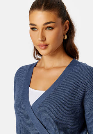 Malena L/S Wrap Cardigan