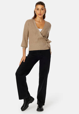 Malena L/S Wrap Cardigan