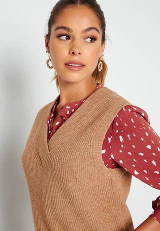 Malena S/L knit waistcoat
