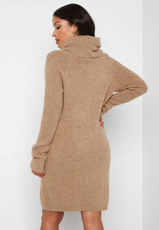 Nonsia rib L/S rollneck dress