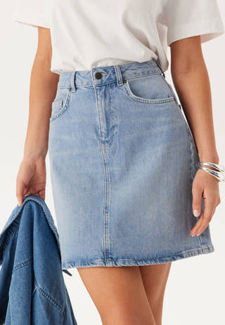 Objellen Hw Short Denim Skirt