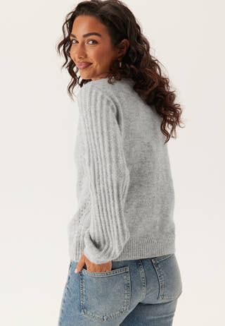 Objflora Re Ls Knit Button Cardigan