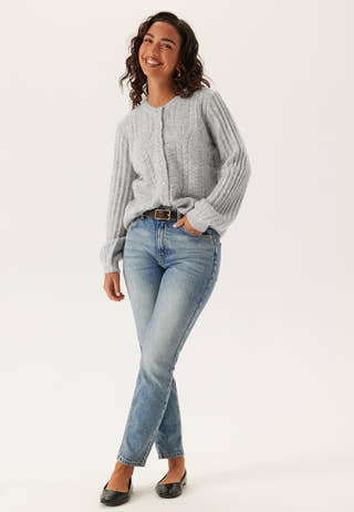 Objflora Re Ls Knit Button Cardigan