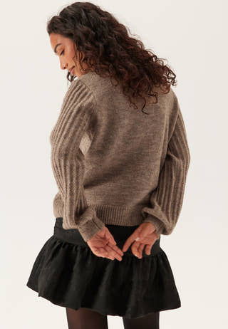 Objflora Re Ls Knit Button Cardigan