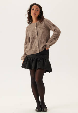 Objflora Re Ls Knit Button Cardigan