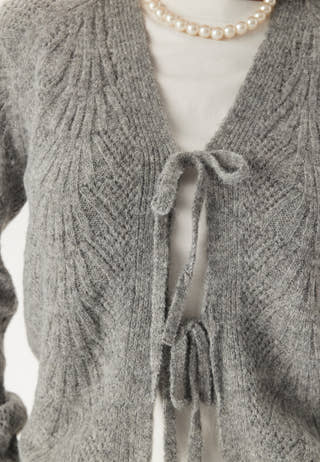 Objflora Re L/S KNIT CARDIGAN