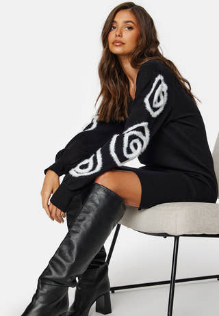 Objinda LS Short Knit Dress