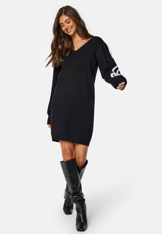 Objinda LS Short Knit Dress
