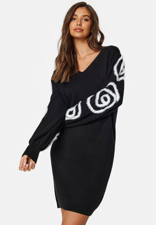 Objinda LS Short Knit Dress