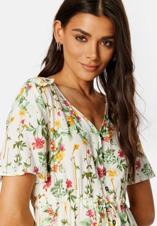 Objlorena S/S Long Dress