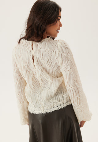 Objlucie L/S RE O-NECK TOP