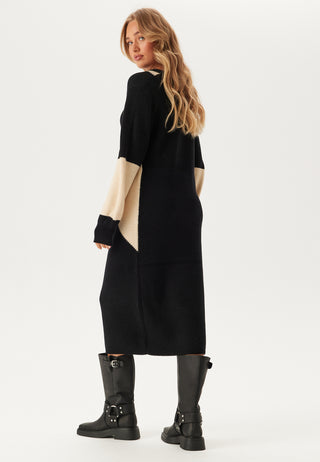 Objmalena L/S KNIT AOP DRESS K