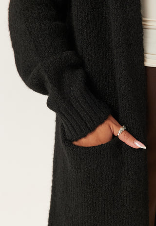 Objmilu Ls Lo Long Knit Cardig