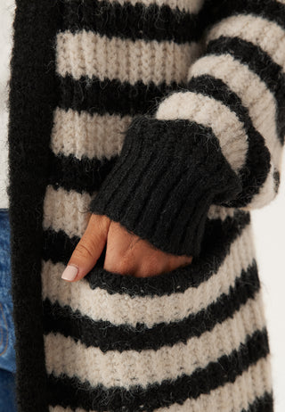 Objmilu Ls Lo Long Knit Cardig