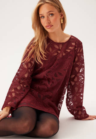 Objrose L/S RE LONG DRESS  RE