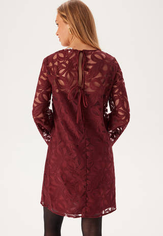 Objrose L/S RE LONG DRESS  RE