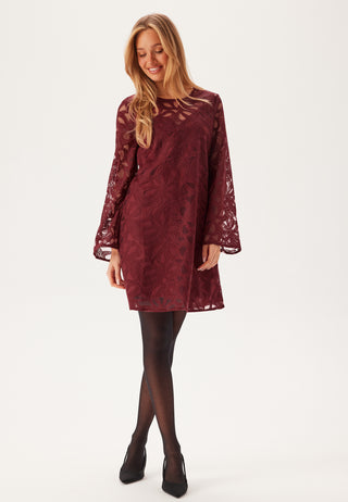 Objrose L/S RE LONG DRESS  RE