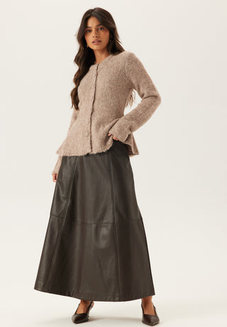 Objsaggia Re Ls Peplum Knit Ca