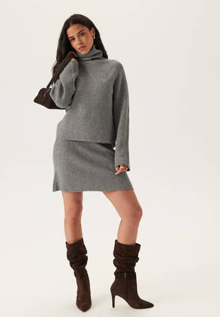 Objviola Ls Lo Rollneck Knit