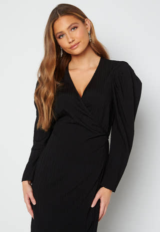 Olive L/S Wrap Dress