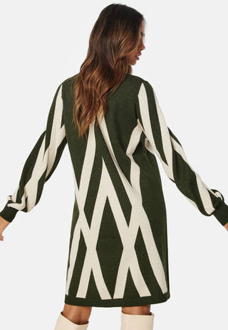 Objray L/S Knit Rollneck Dress