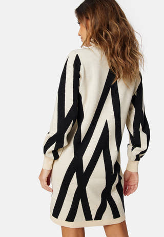 Objray L/S Knit Rollneck Dress