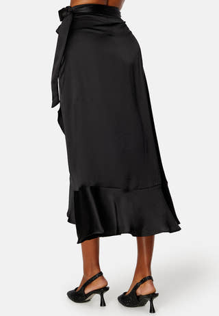 Sateen Wrap Skirt A Fair