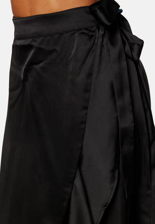 Sateen Wrap Skirt A Fair